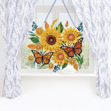 Lade das Bild in den Galerie-Viewer, Sonnenblumen-Diamant-Anhänger