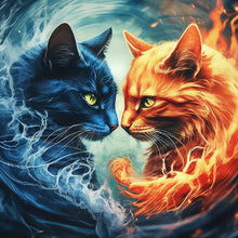 Lade das Bild in den Galerie-Viewer, Katze voll Diamond Painting-30x30cm