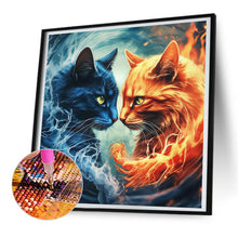 Lade das Bild in den Galerie-Viewer, Katze voll Diamond Painting-30x30cm