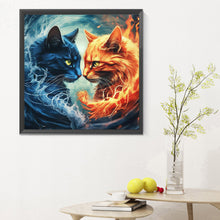 Lade das Bild in den Galerie-Viewer, Katze voll Diamond Painting-30x30cm