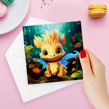 Lade das Bild in den Galerie-Viewer, 8 Stück/Set Drachen-Diamant-Grußkarten