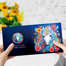 Lade das Bild in den Galerie-Viewer, 8 Stück/Set Einhorn-Diamant-Grußkarten