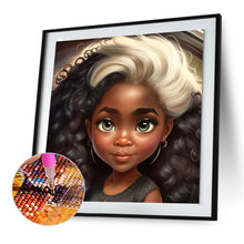 Lade das Bild in den Galerie-Viewer, Black Girl-Voller Diamond Painting-30x30cm