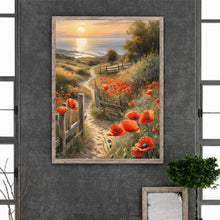 Lade das Bild in den Galerie-Viewer, Path Among Flowers-Voller Diamond Painting-30x40cm