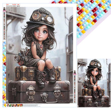Lade das Bild in den Galerie-Viewer, Mechanic Girl-Full Square Diamond Painting-50x70cm-Large Size