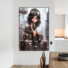 Lade das Bild in den Galerie-Viewer, Mechanic Girl-Full Square Diamond Painting-50x70cm-Large Size