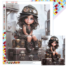 Lade das Bild in den Galerie-Viewer, Mechanic Girl-Full Square Diamond Painting-40x50cm