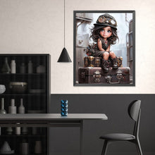 Lade das Bild in den Galerie-Viewer, Mechanic Girl-Full Square Diamond Painting-40x50cm