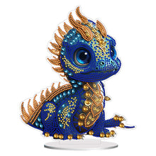 Lade das Bild in den Galerie-Viewer, Drachen-Einseitiger Bohrer-Hölzern Diamond Desktop-Ornament