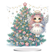 Lade das Bild in den Galerie-Viewer, Engel-Einzel Side Drill-Holz-Diamant-Desktop-Ornament
