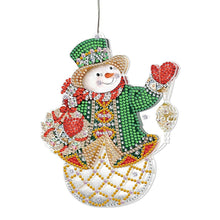 Lade das Bild in den Galerie-Viewer, 5D Weihnachten Diamant Malerei Hängeleuchte Festliche Strass Lampe Anhänger Kits