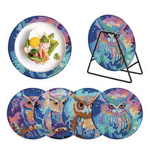 Lade das Bild in den Galerie-Viewer, 4 Teile/satz Acryl Diamant Bemalt Tischsets Geschirr Matte