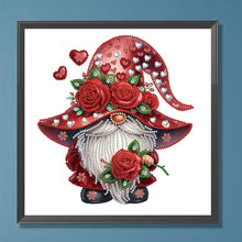 Lade das Bild in den Galerie-Viewer, Valentinstag-Zwerg – teilweise spezielles Diamantgemälde – 30 x 30 cm