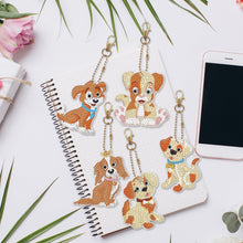 Lade das Bild in den Galerie-Viewer, 5 stücke Diamant Malerei Schlüsselanhänger Kits DIY Schlüsselanhänger Tasche Anhänger Kits