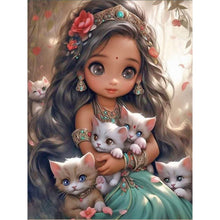 Lade das Bild in den Galerie-Viewer, Life of Pets Girl-Voll Round/Square Diamond Painting-30x40cm/40x50cm/50x70cm