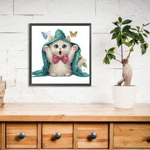 Lade das Bild in den Galerie-Viewer, Katze-Partial Teilweise Diamond Painting-30x30cm