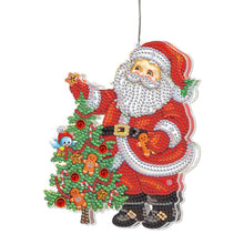 Lade das Bild in den Galerie-Viewer, 5D Weihnachten Diamant Malerei Hängeleuchte Festliche Strass Lampe Anhänger Kits