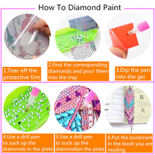 Lade das Bild in den Galerie-Viewer, DIY Diamond Painting-Feather Lesezeichen