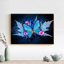 Lade das Bild in den Galerie-Viewer, Schmetterling - voller runder Diamant - 40x30cm