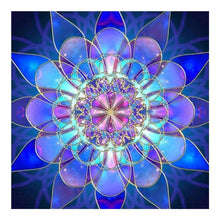 Lade das Bild in den Galerie-Viewer, Verträumte Blume - voller runder Diamant - 30x30cm