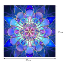 Lade das Bild in den Galerie-Viewer, Verträumte Blume - voller runder Diamant - 30x30cm