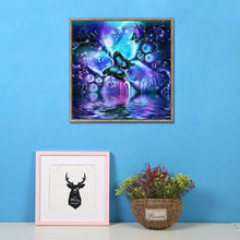 Lade das Bild in den Galerie-Viewer, Schmetterling - voller runder Diamant - 30x30cm