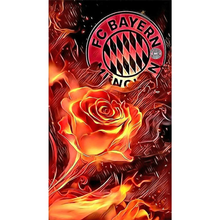 Lade das Bild in den Galerie-Viewer, Fußball Bayern München - Rundbohrer 30*50CM
