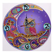 Lade das Bild in den Galerie-Viewer, Eule - 5d diy Handwerk Uhr