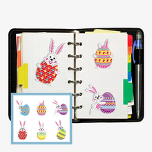 Lade das Bild in den Galerie-Viewer, 6pcs Ostern - diy Handwerk Aufkleber
