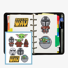 Lade das Bild in den Galerie-Viewer, 8pcs grün Monster -diy Handwerk Aufkleber