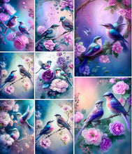 Lade das Bild in den Galerie-Viewer, Kolibri-Blume-Vollbild Diamond Painting-30x40cm
