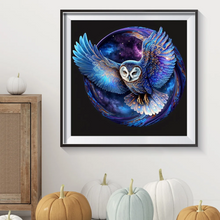 Lade das Bild in den Galerie-Viewer, Eule - Rundbohrer Diamond Painting-40*40cm