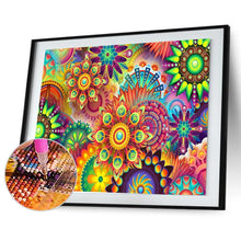 Lade das Bild in den Galerie-Viewer, Bunte Blumen - volle Diamant-Malerei - 40x30cm