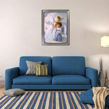 Lade das Bild in den Galerie-Viewer, Süße Engel - voller runder Diamant - 35x45cm