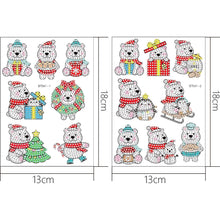 Lade das Bild in den Galerie-Viewer, 2pcs Weihnachten DIY Diamond Drawing Aufkleber