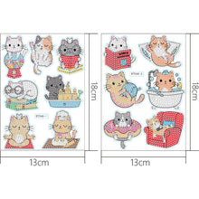 Lade das Bild in den Galerie-Viewer, 2pcs Cartoon diy Diamantzeichnungsaufkleber