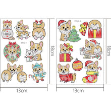 Lade das Bild in den Galerie-Viewer, 2pcs Weihnachten DIY Diamond Drawing Aufkleber