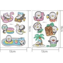 Lade das Bild in den Galerie-Viewer, 2pcs Cartoon diy Diamantzeichnungsaufkleber