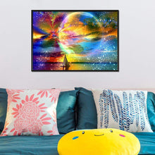 Lade das Bild in den Galerie-Viewer, Traumhaftes Meer - voller runder Diamant - 30x40cm
