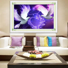 Lade das Bild in den Galerie-Viewer, Fliegender Vogel - voller runder Diamant - 40x30cm