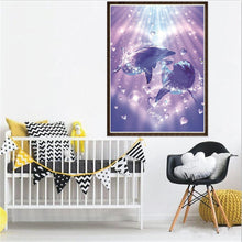 Lade das Bild in den Galerie-Viewer, Delphin-Liebhaber - volle Diamant-Malerei - 30x40cm