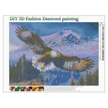 Lade das Bild in den Galerie-Viewer, Fliegender Adler - voller runder Diamant - 40x30cm