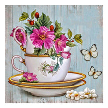 Lade das Bild in den Galerie-Viewer, Blumen - volle Diamant-Malerei - 30x30cm