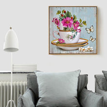Lade das Bild in den Galerie-Viewer, Blumen - volle Diamant-Malerei - 30x30cm