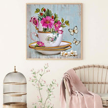 Lade das Bild in den Galerie-Viewer, Blumen - volle Diamant-Malerei - 30x30cm