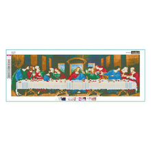 Lade das Bild in den Galerie-Viewer, Das letzte Abendessen - volle Runde Diamant-Malerei - 80x30cm