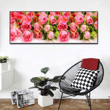 Lade das Bild in den Galerie-Viewer, Blume - volle Runde Diamant-Malerei - 80x30cm