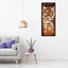 Lade das Bild in den Galerie-Viewer, Tiger - voller runder Diamant - 25 * 55cm