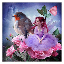 Lade das Bild in den Galerie-Viewer, Mädchen - voller runder Diamant - 35x35cm