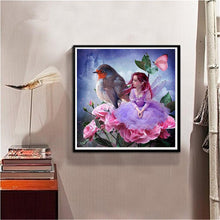 Lade das Bild in den Galerie-Viewer, Mädchen - voller runder Diamant - 35x35cm